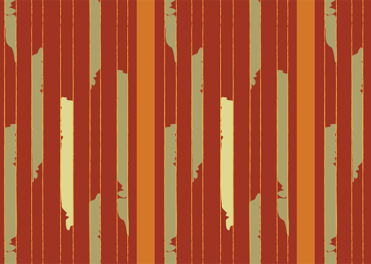 Afro Ikat - Red - Sample