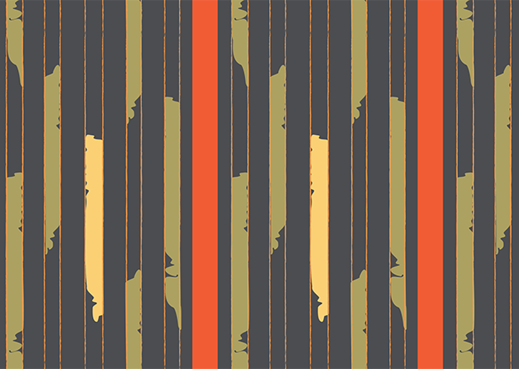 Afro Ikat - Green - Sample