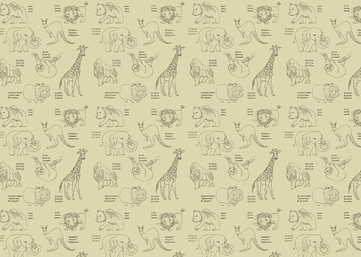 Animalia - Cream - Sample