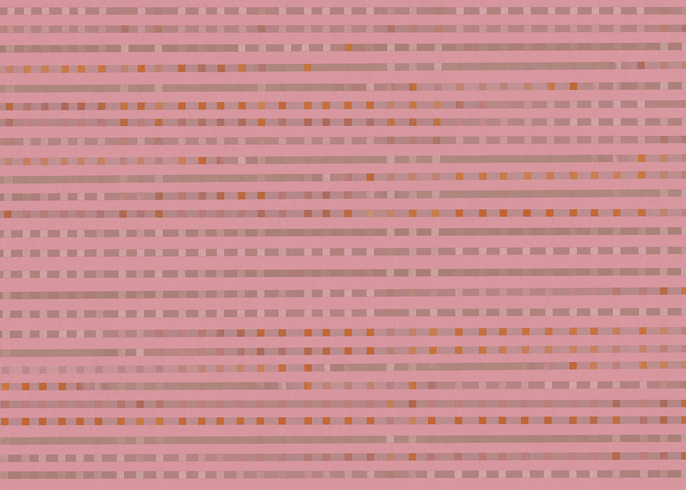 Stripe Checks Mural - Roseate Brown - Sample