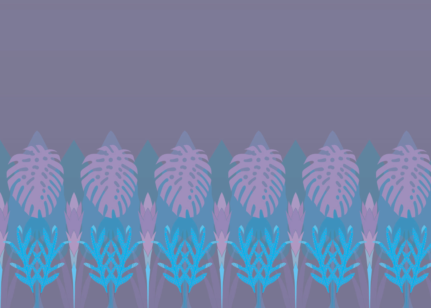 Tropical Wainscot - Aubergine - Sample