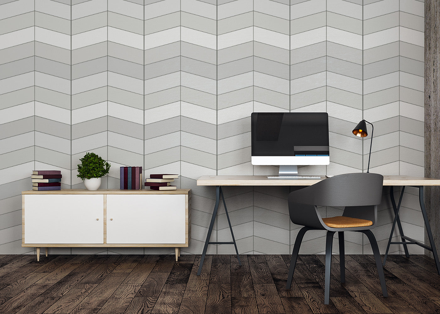 Chevron Deco - Paperwhite