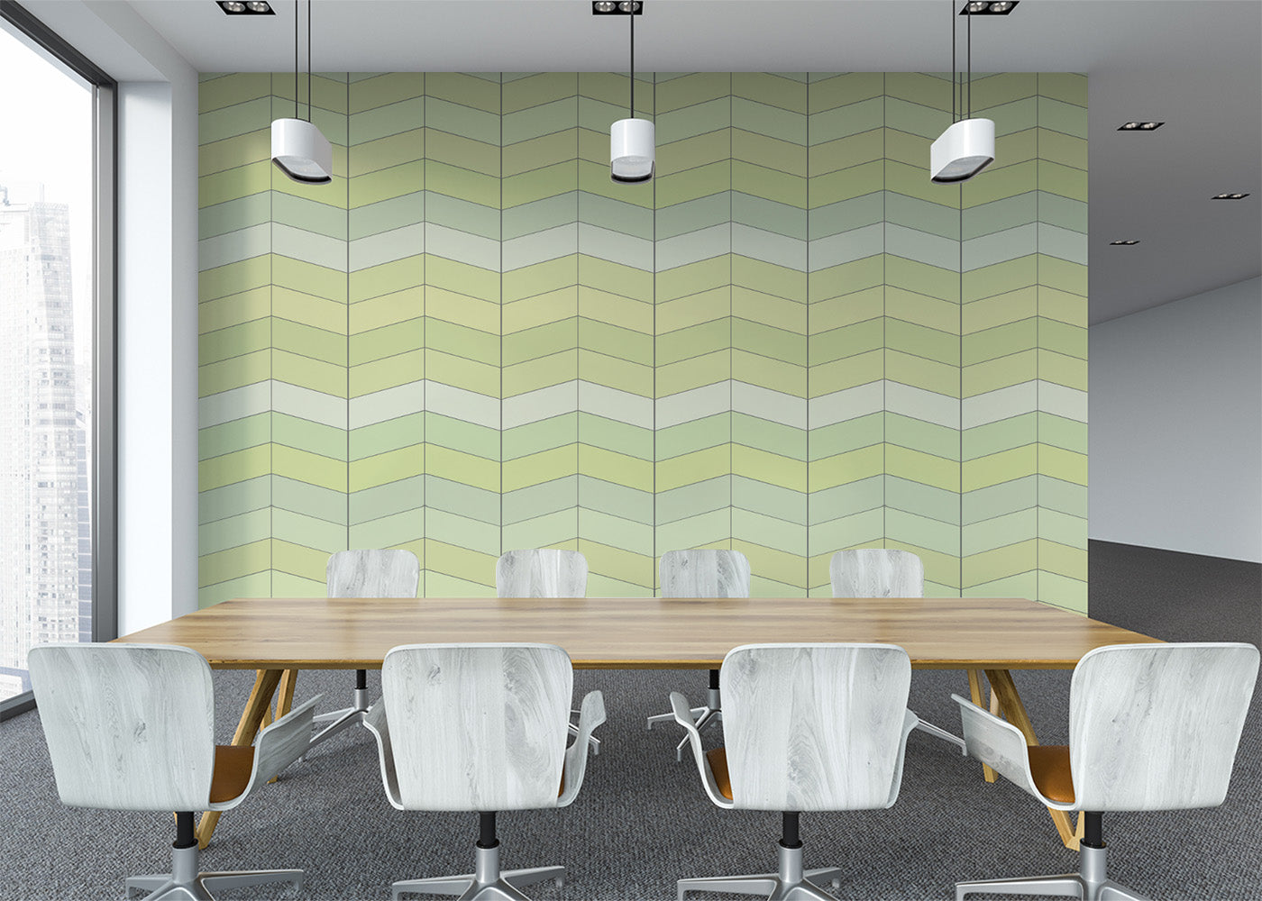 Chevron Deco - Early Spring