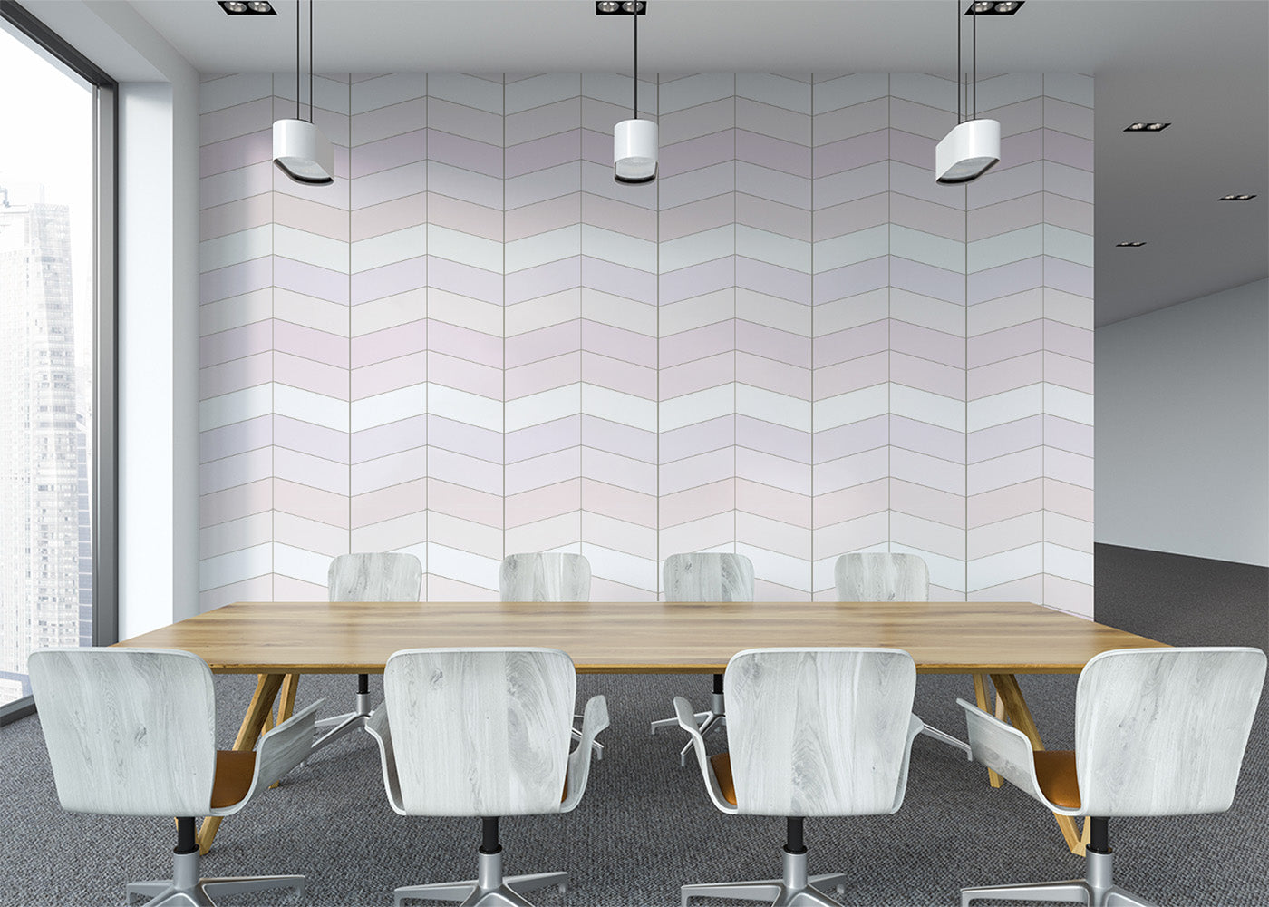 Chevron Deco - Rose Blush