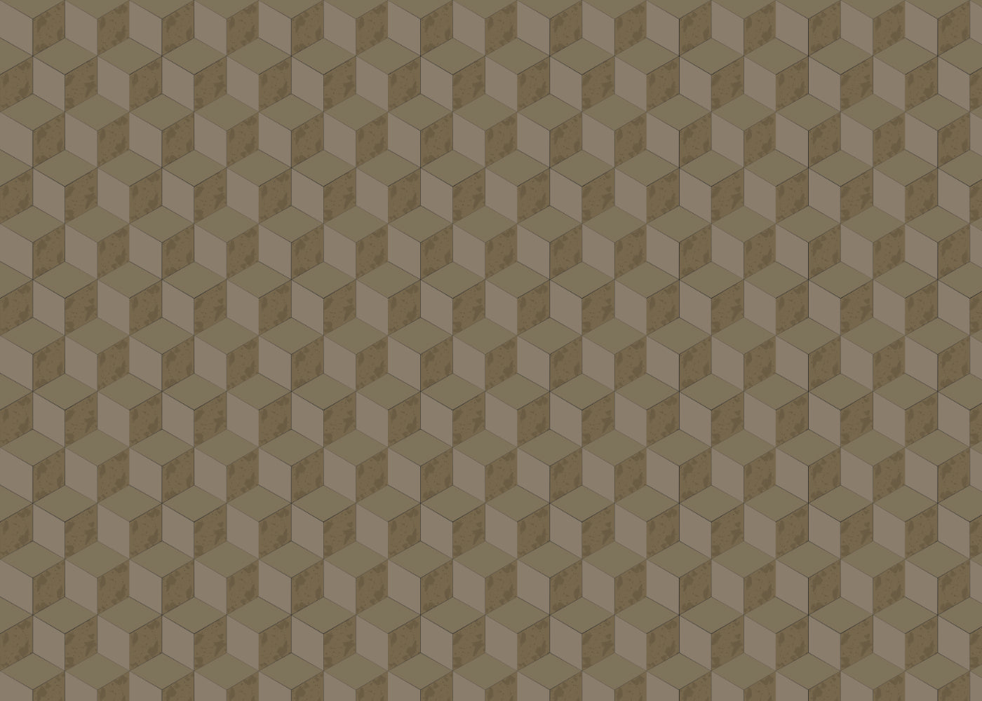 Roman Cubic - Raw Umber - Sample