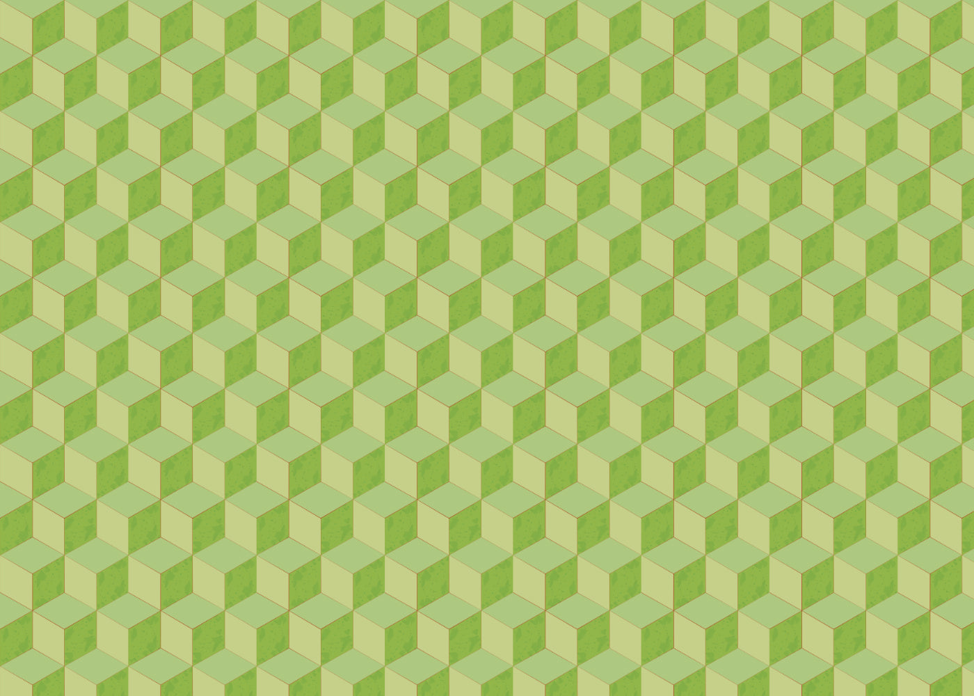 Roman Cubic - Greens - Sample