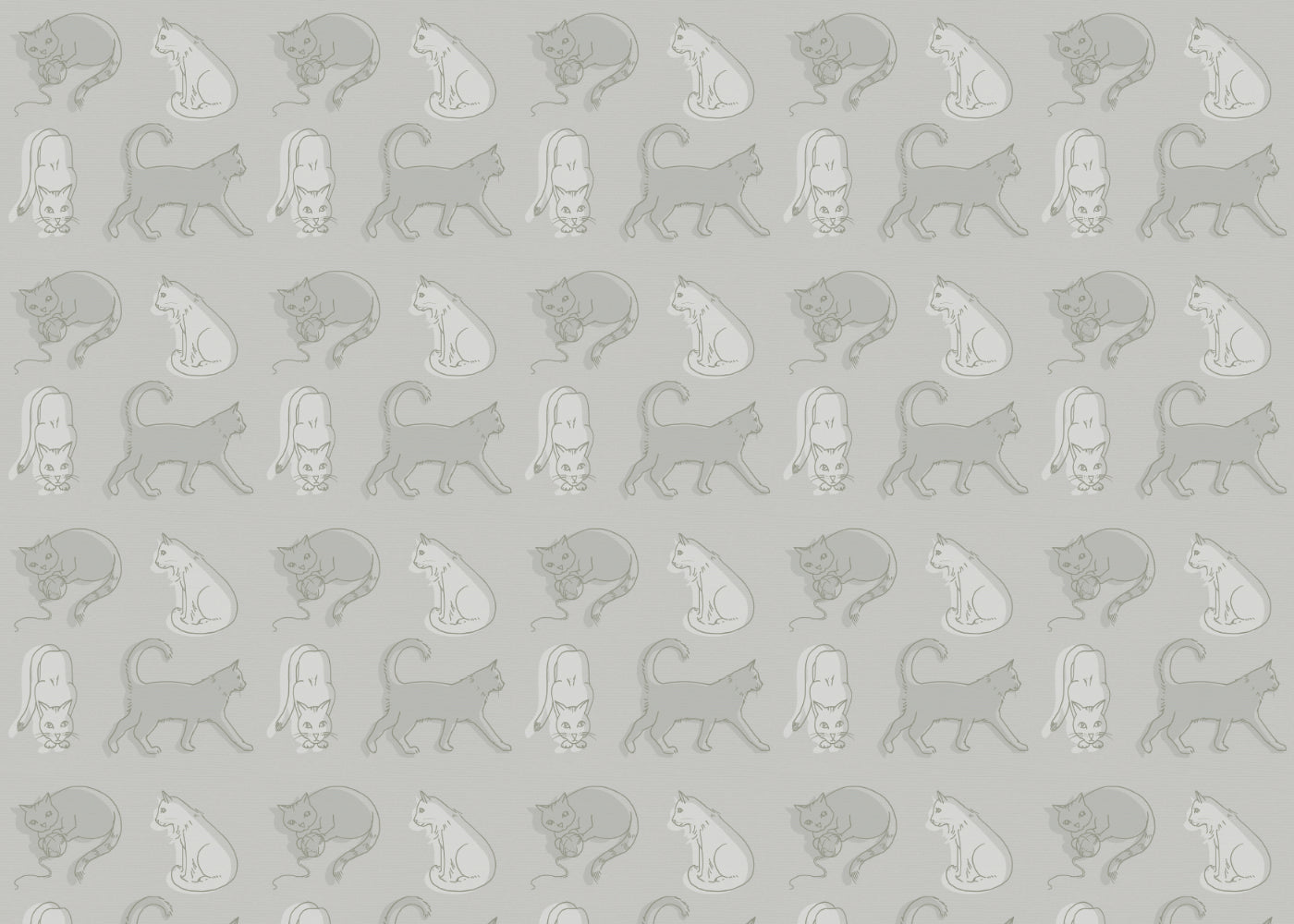 Simple Cat - Pewter