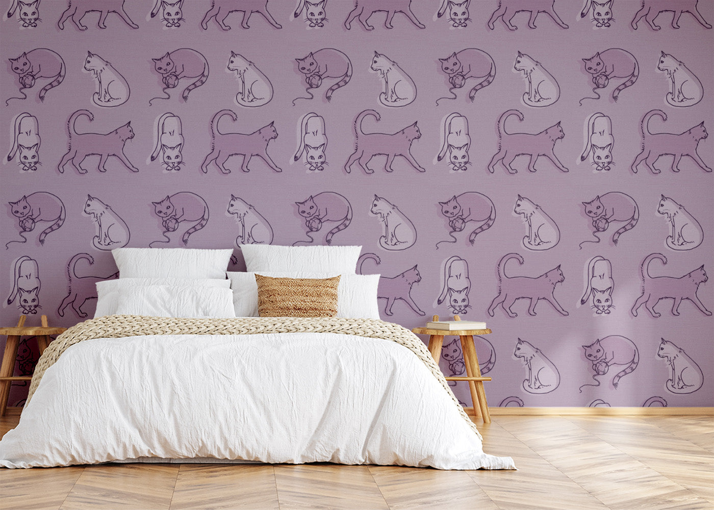 Simple Cat - Mauve