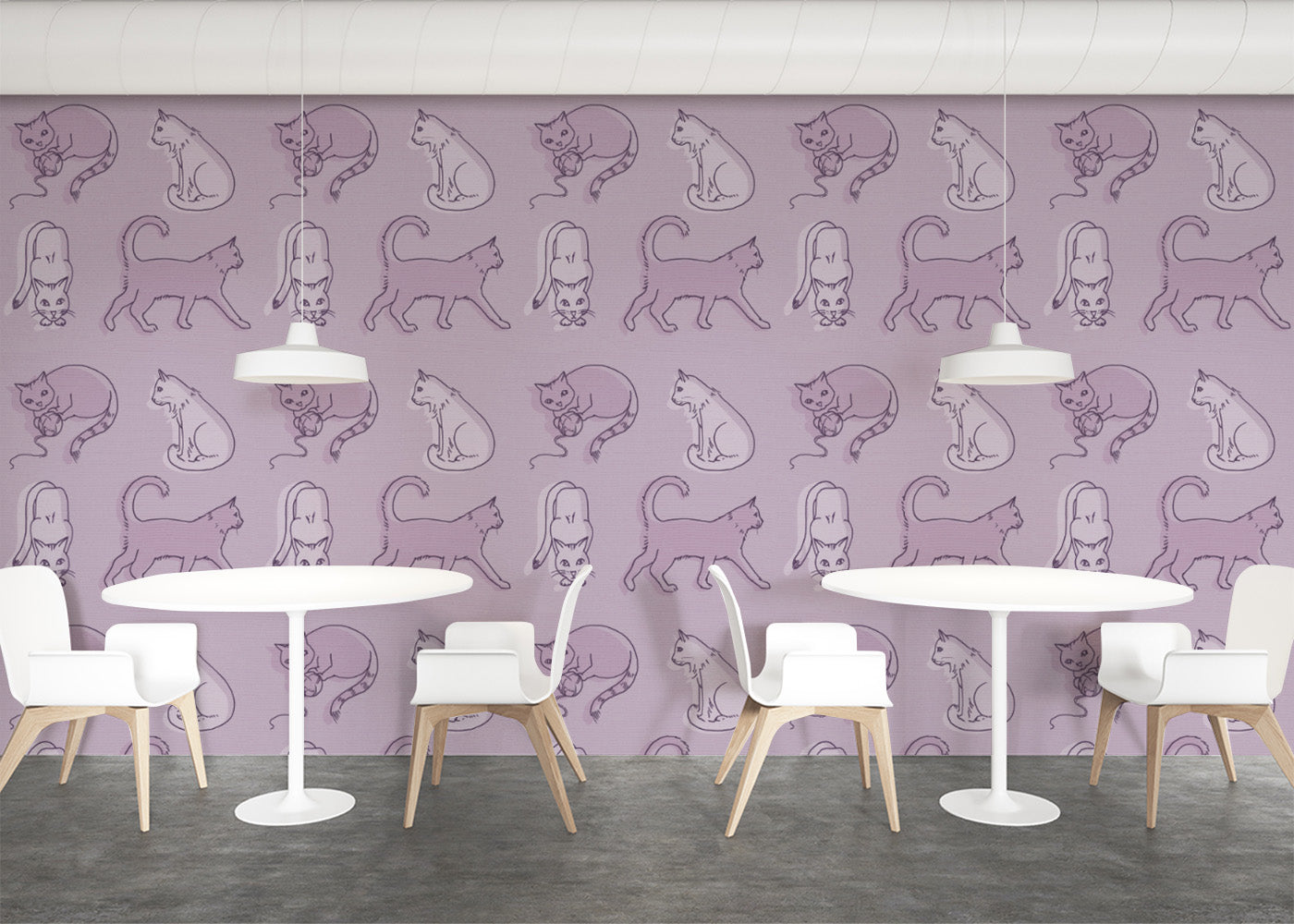 Simple Cat - Mauve