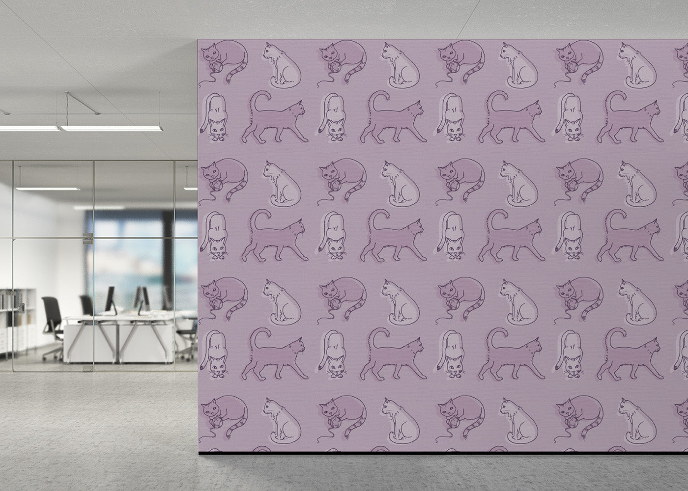 Simple Cat - Mauve