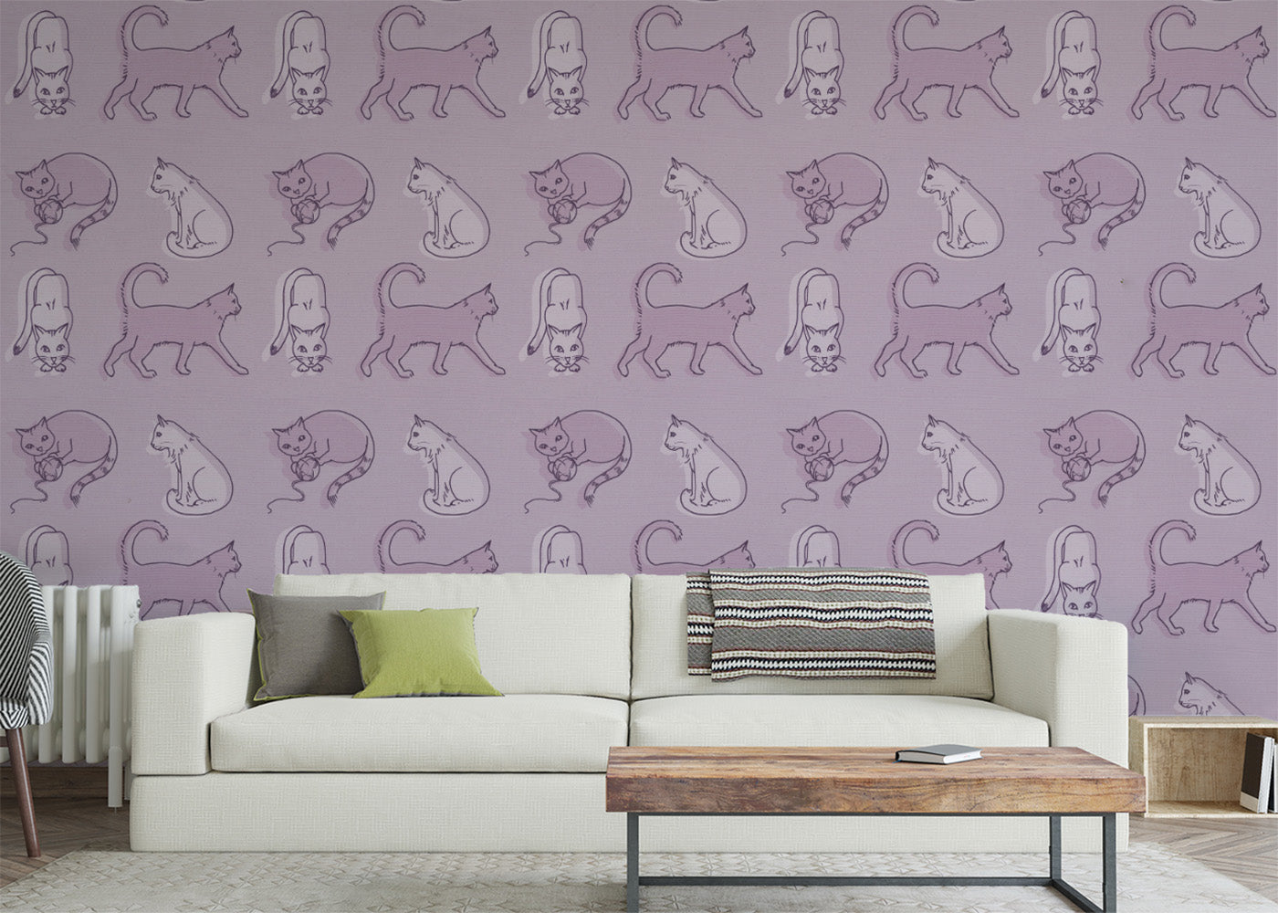 Simple Cat - Mauve