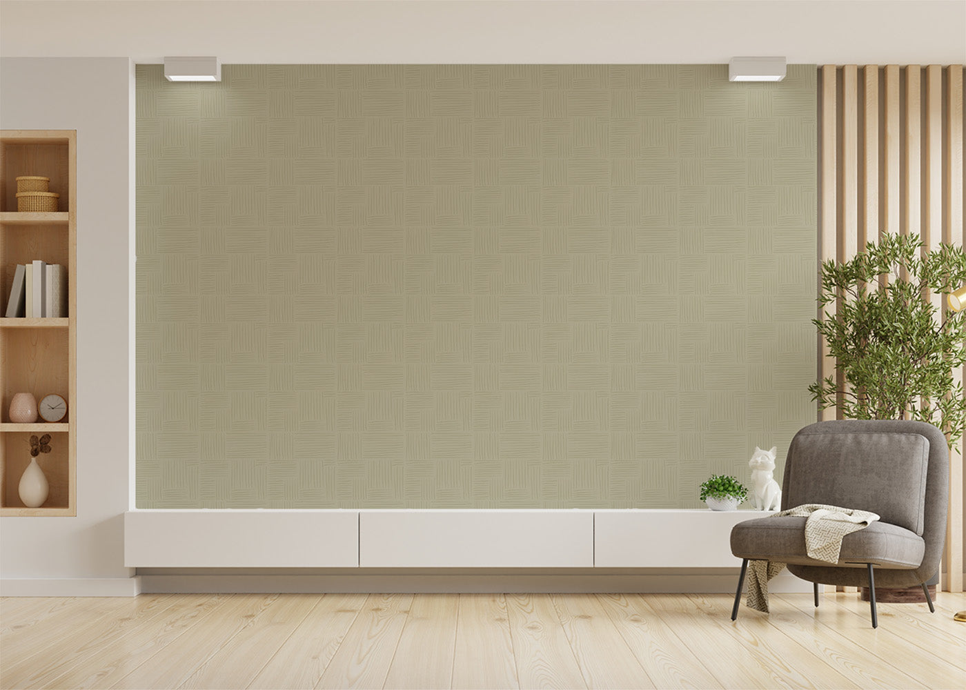 Basket Weave - Pine Duff