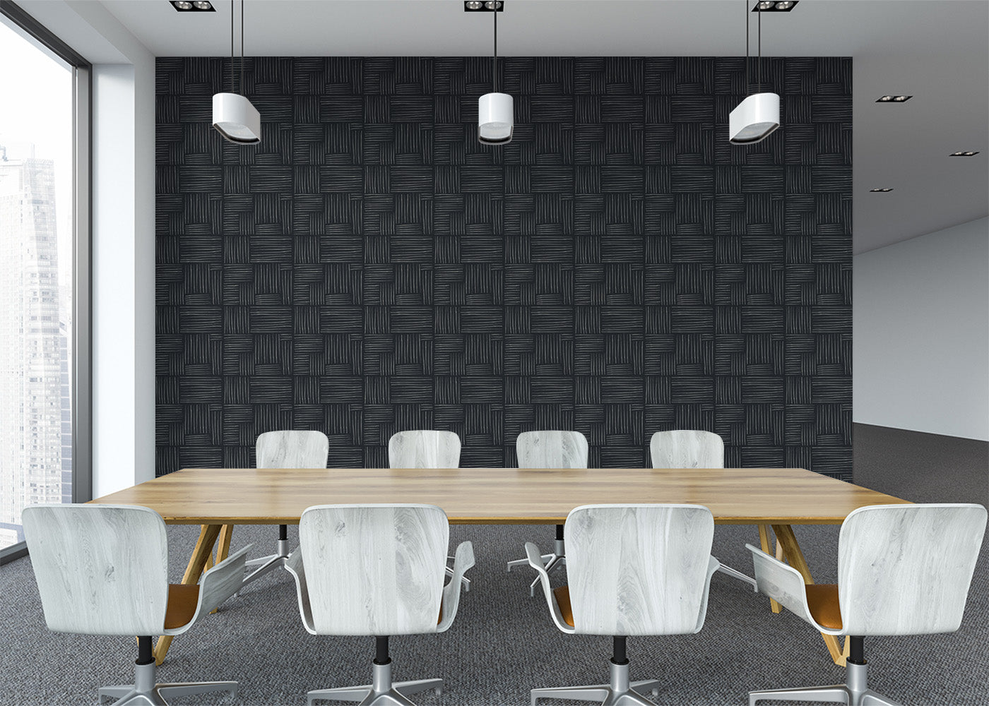 Basket Weave - Ebony