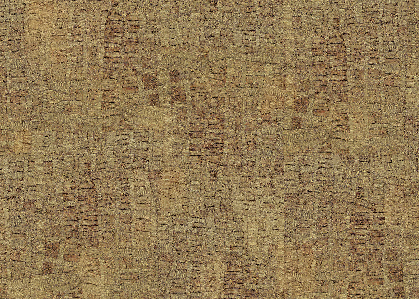 Raffia Tapestry Mural - Raw Natural - Sample