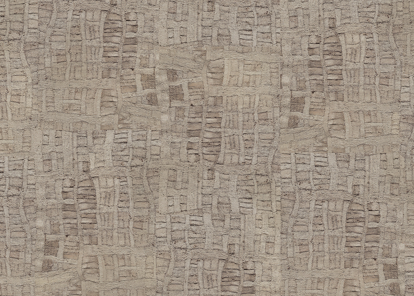 Raffia Tapestry Mural - Light Neutral - Sample