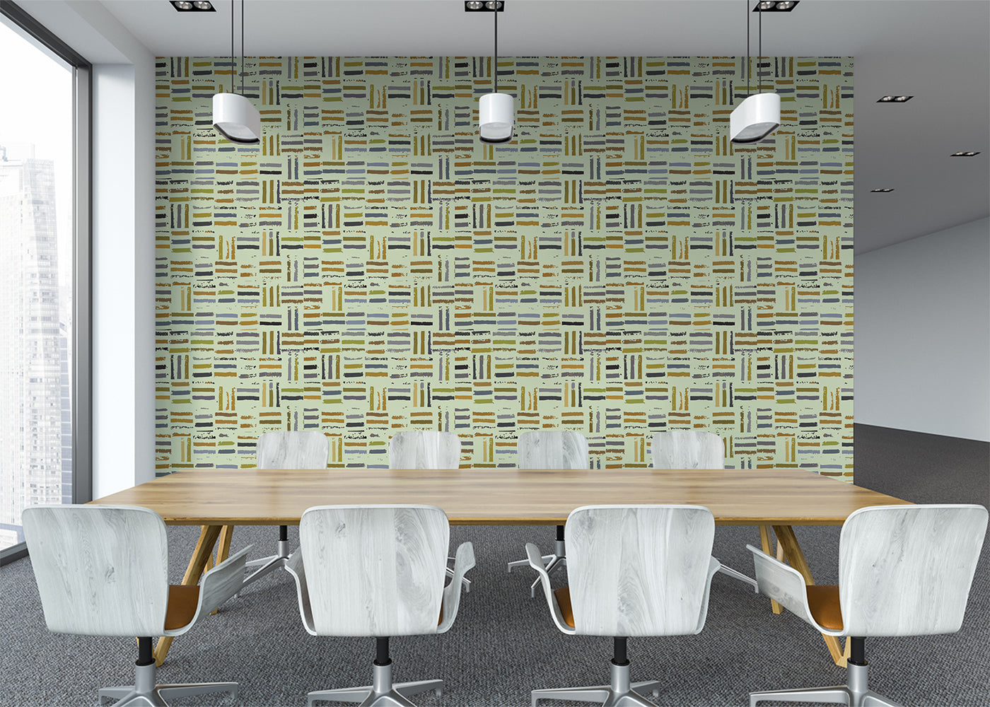 Hash Marks - Multicolor Warm