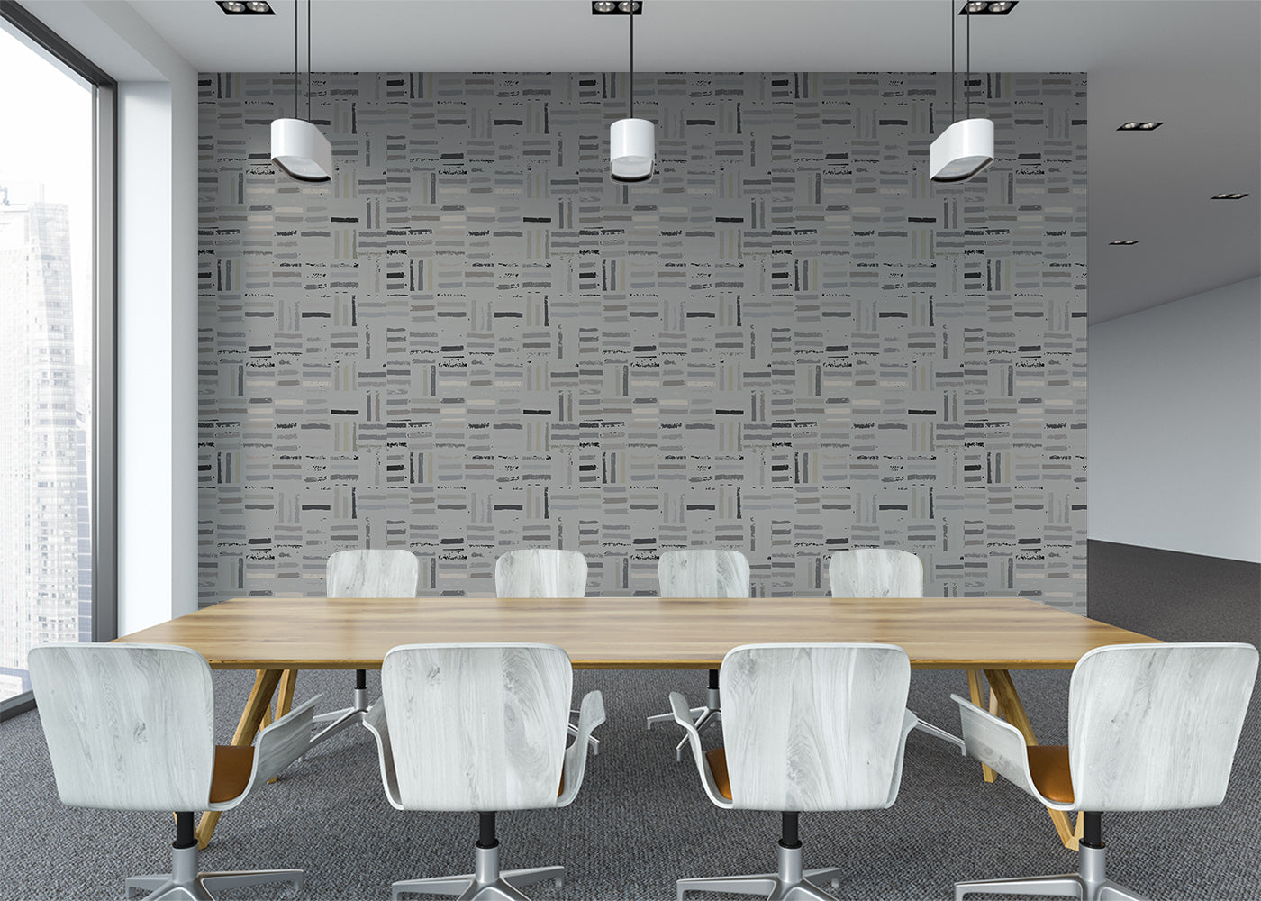 Hash Marks - Gray on Gray