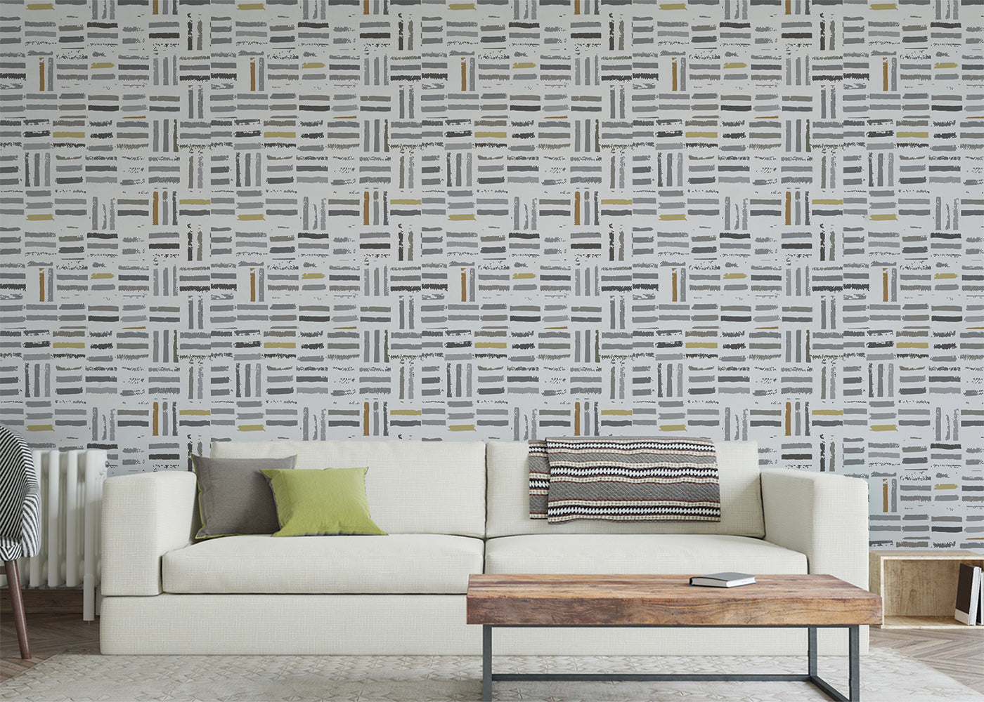 Hash Marks - Contrast Grays