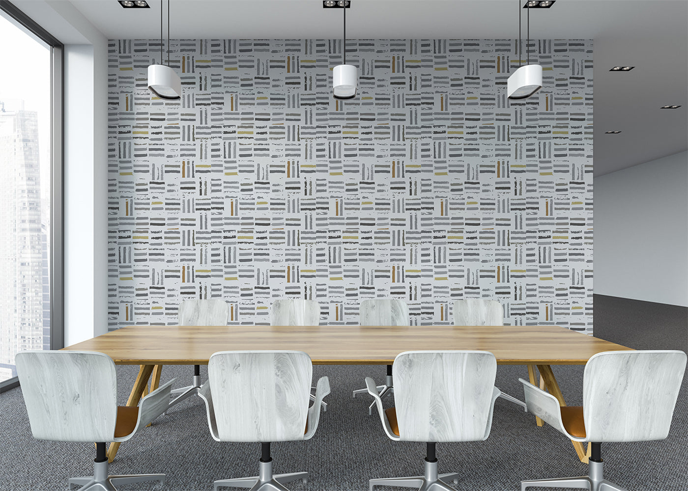 Hash Marks - Contrast Grays