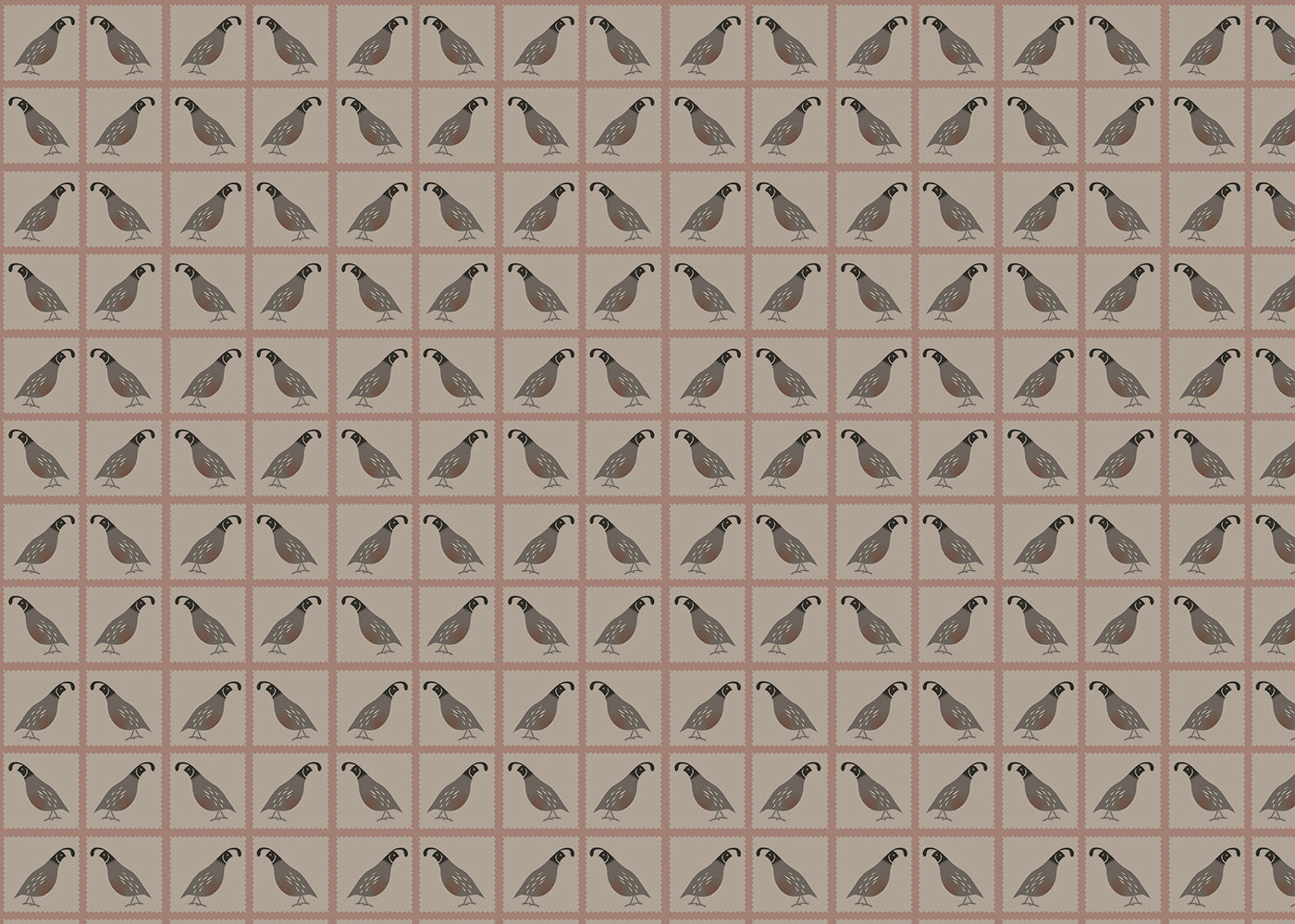 Quails - Peach - Sample