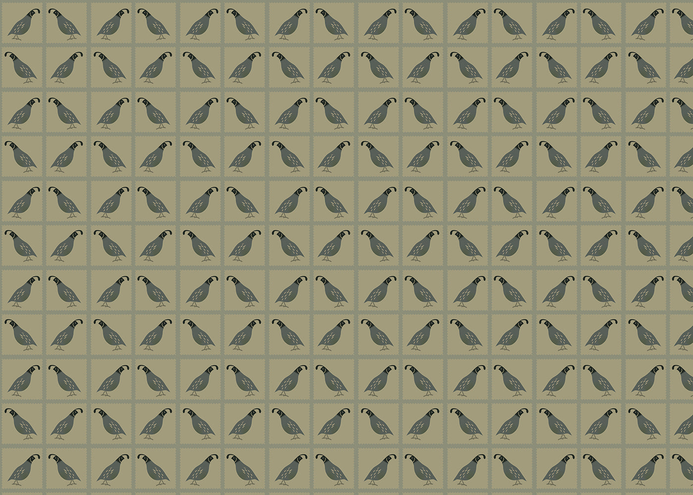 Quails - Green Gray