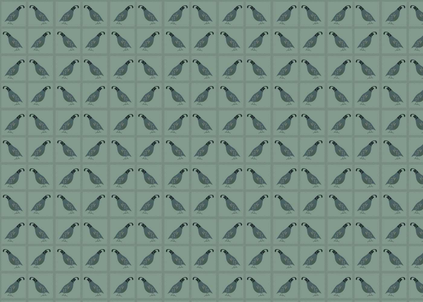 Quails - Blue Gray - Sample