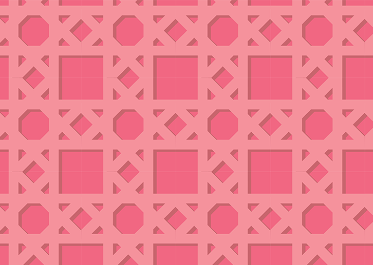 Geo Star - Peach - Sample