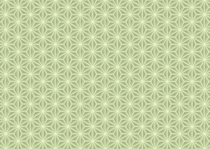 Japanese Hexagons 3 - Yellow Sage - Sample