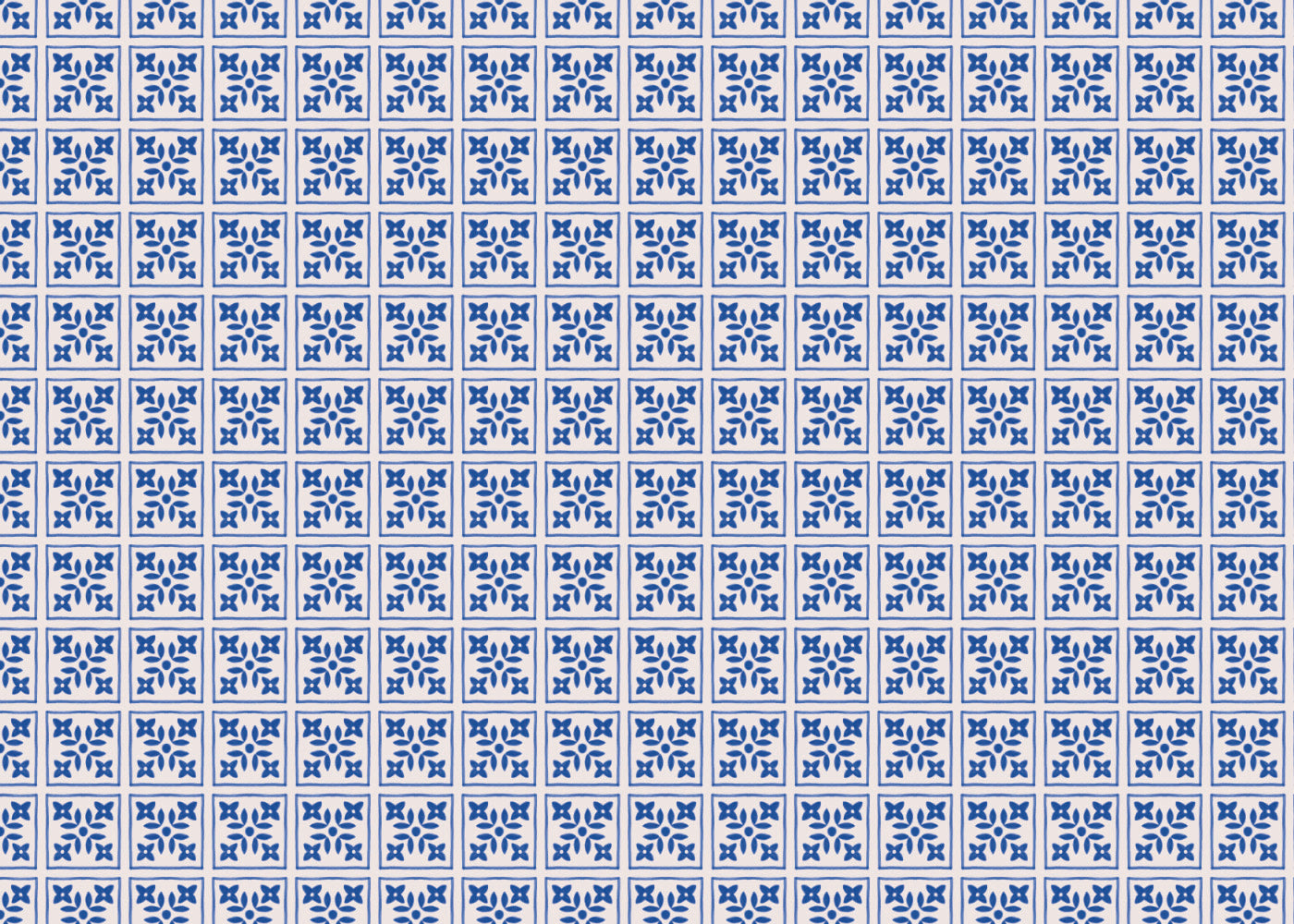 Foliar Quadrant Tiles - Navy - Sample