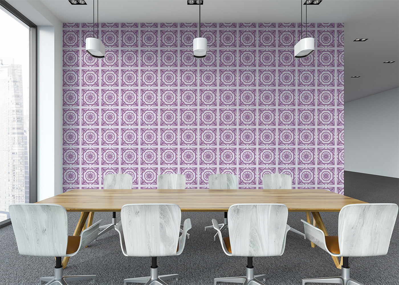 Compass Rose Tiles - Purple