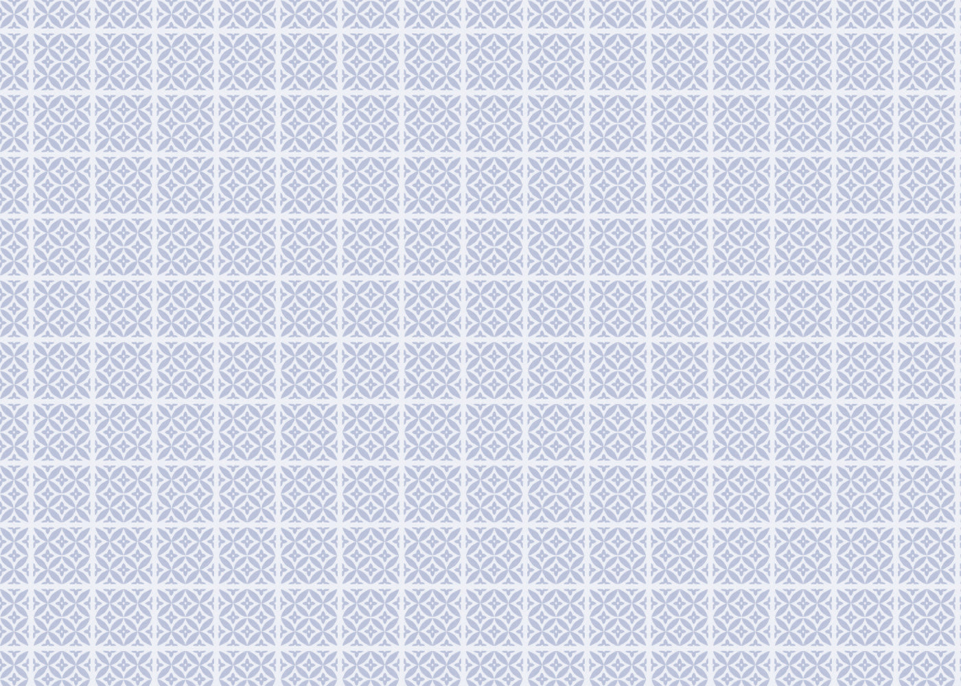 Crossed Petals Tiles - Gray - Sample