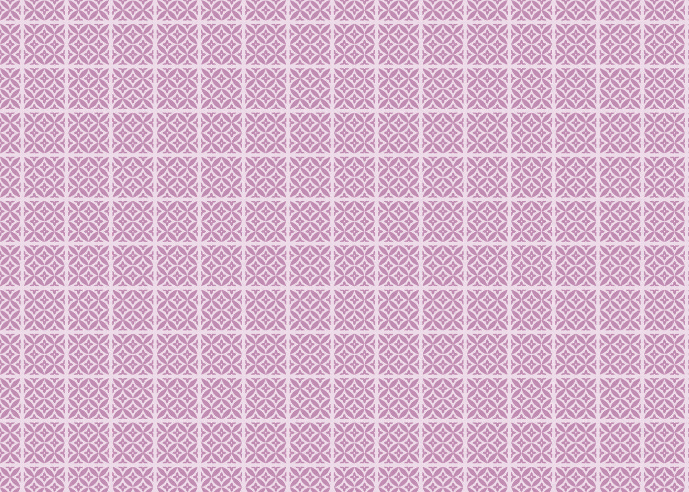 Crossed Petals Tiles - Purple - Sample