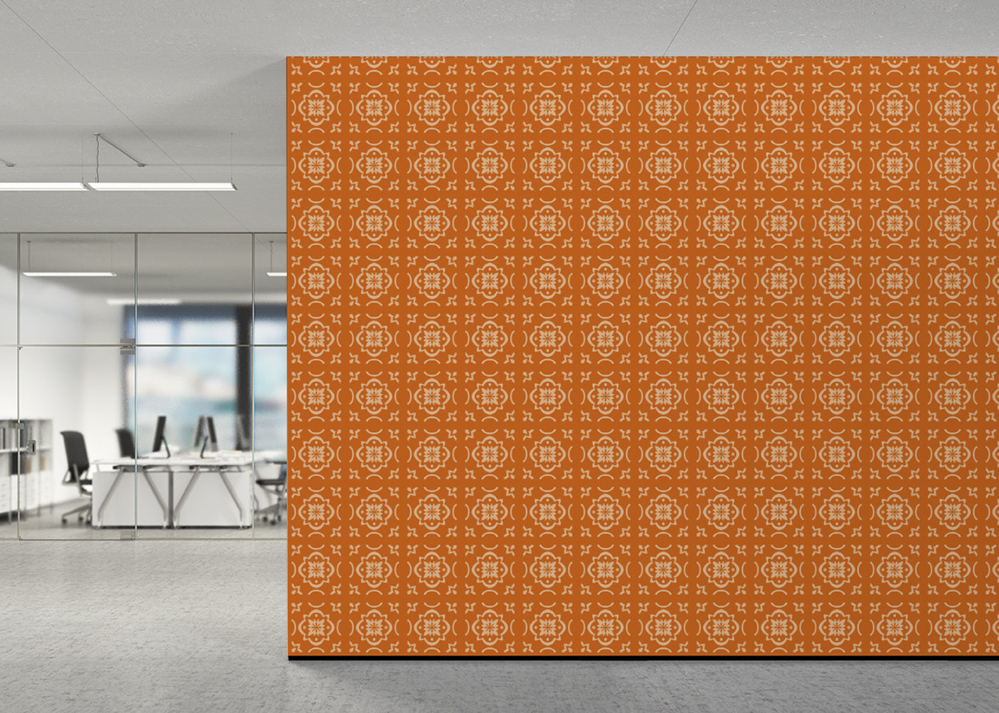 Garden Lattice Tiles - Orange