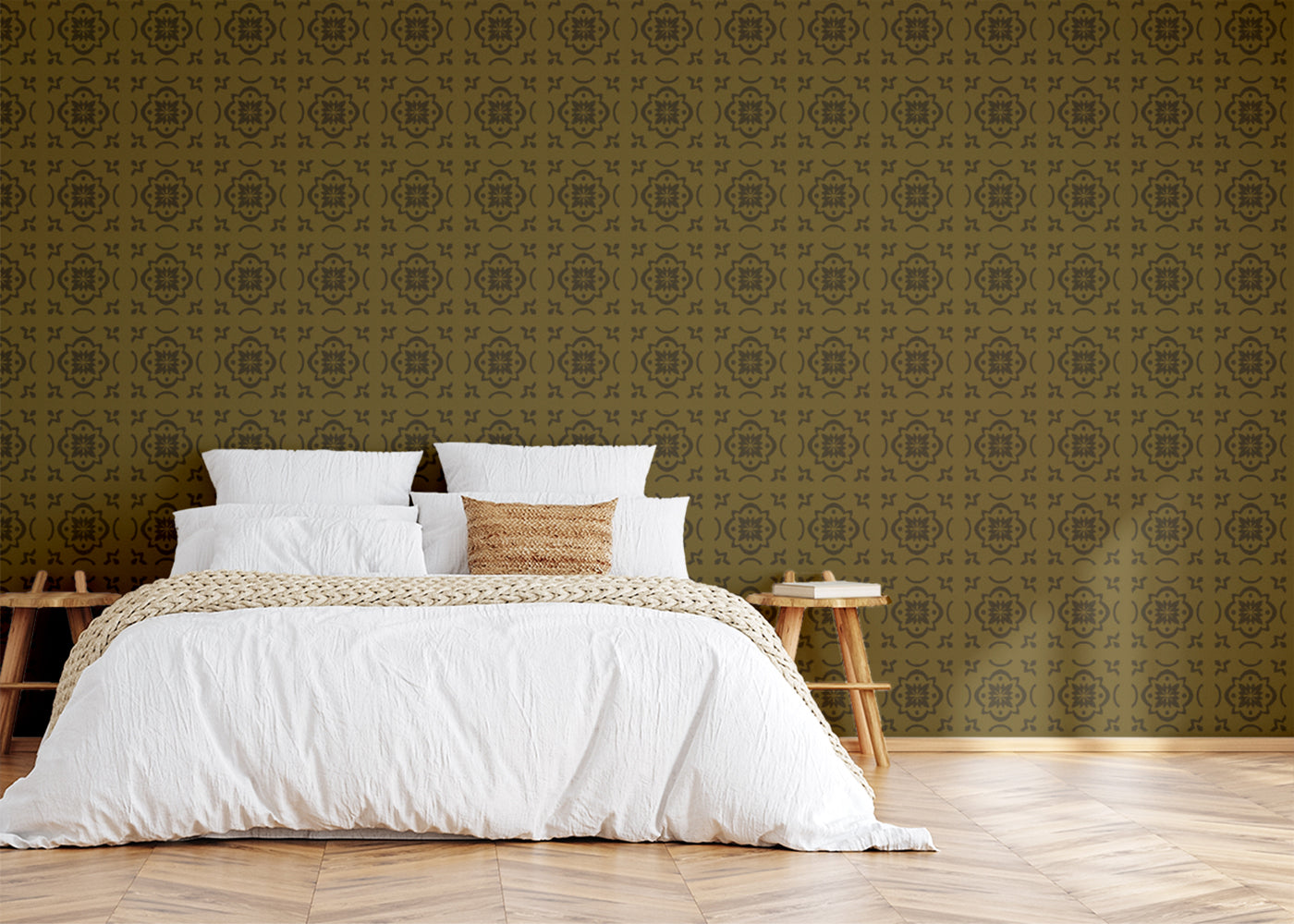 Garden Lattice Tiles - Gold