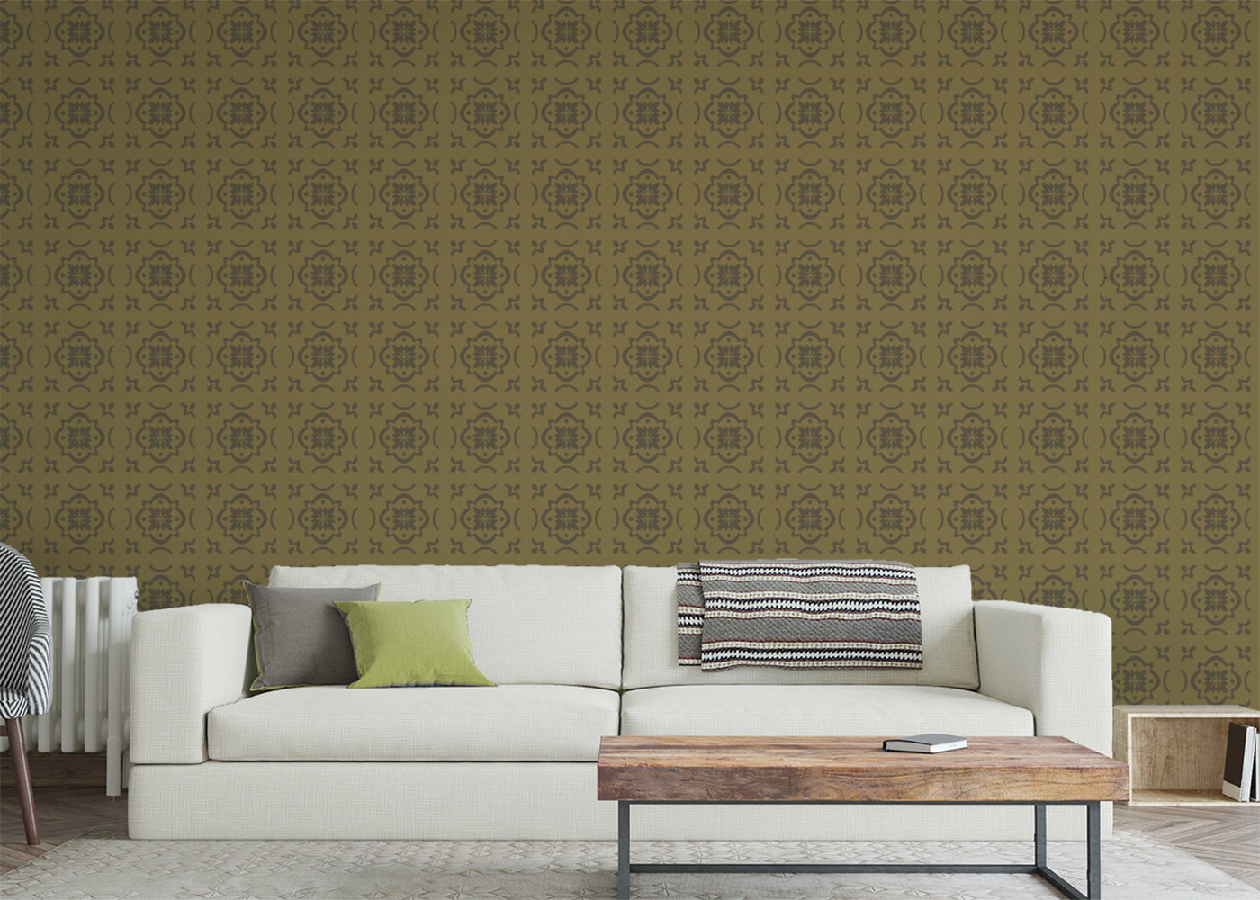 Garden Lattice Tiles - Gold