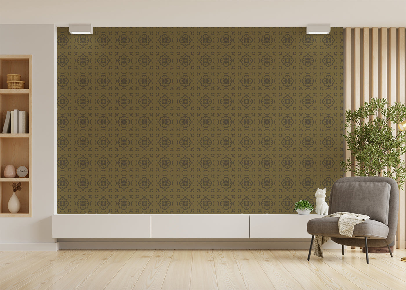 Garden Lattice Tiles - Gold