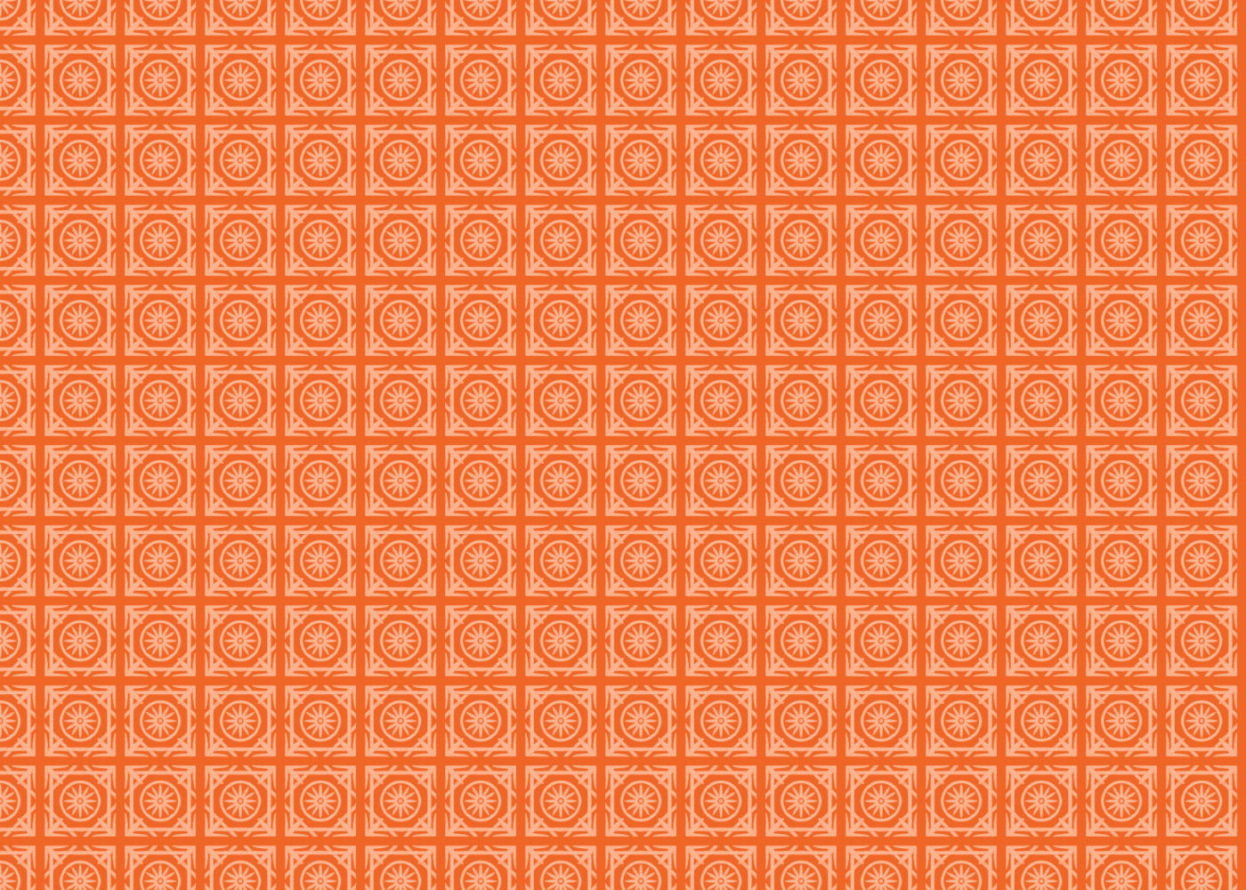 Starlight Tapestry Tiles - Orange - Sample