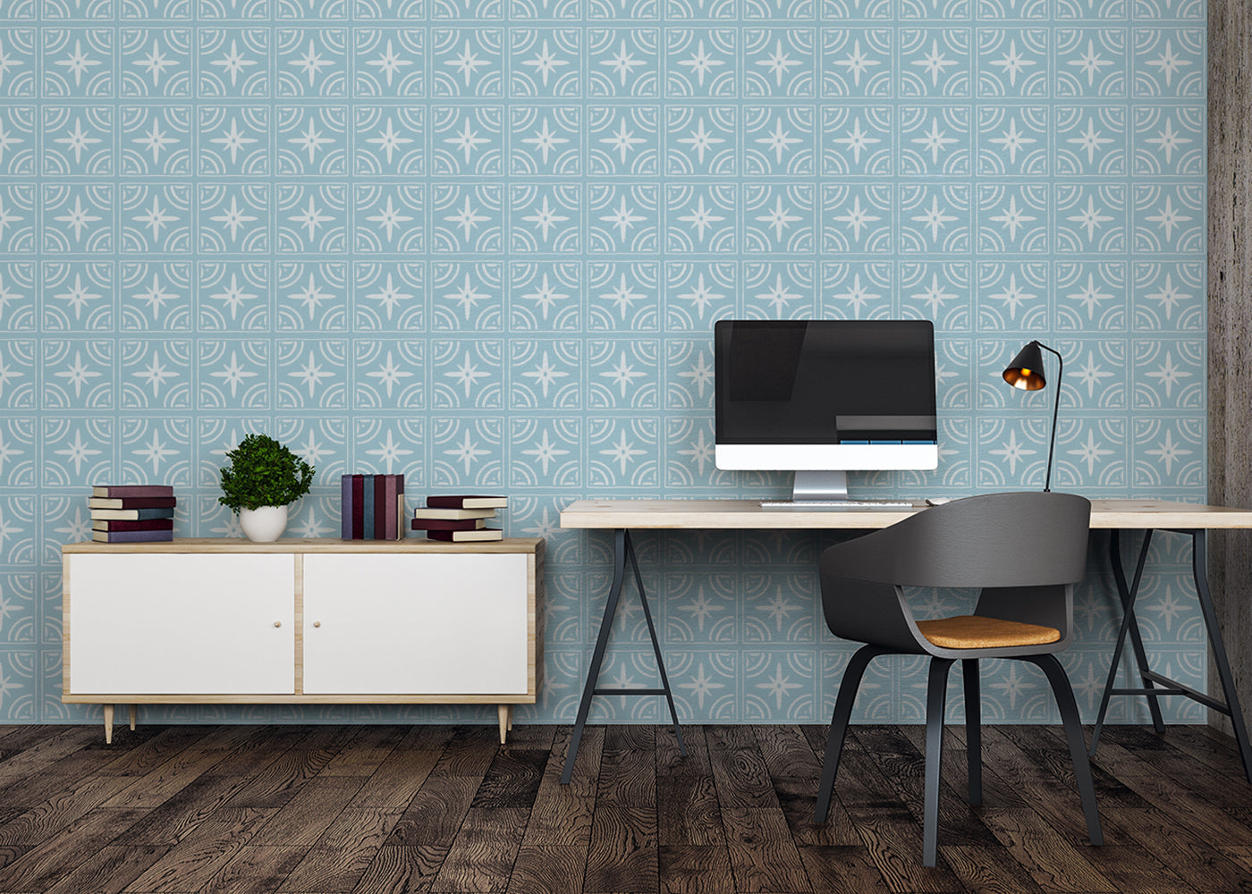 Celestial Ripples Tiles - Turquoise
