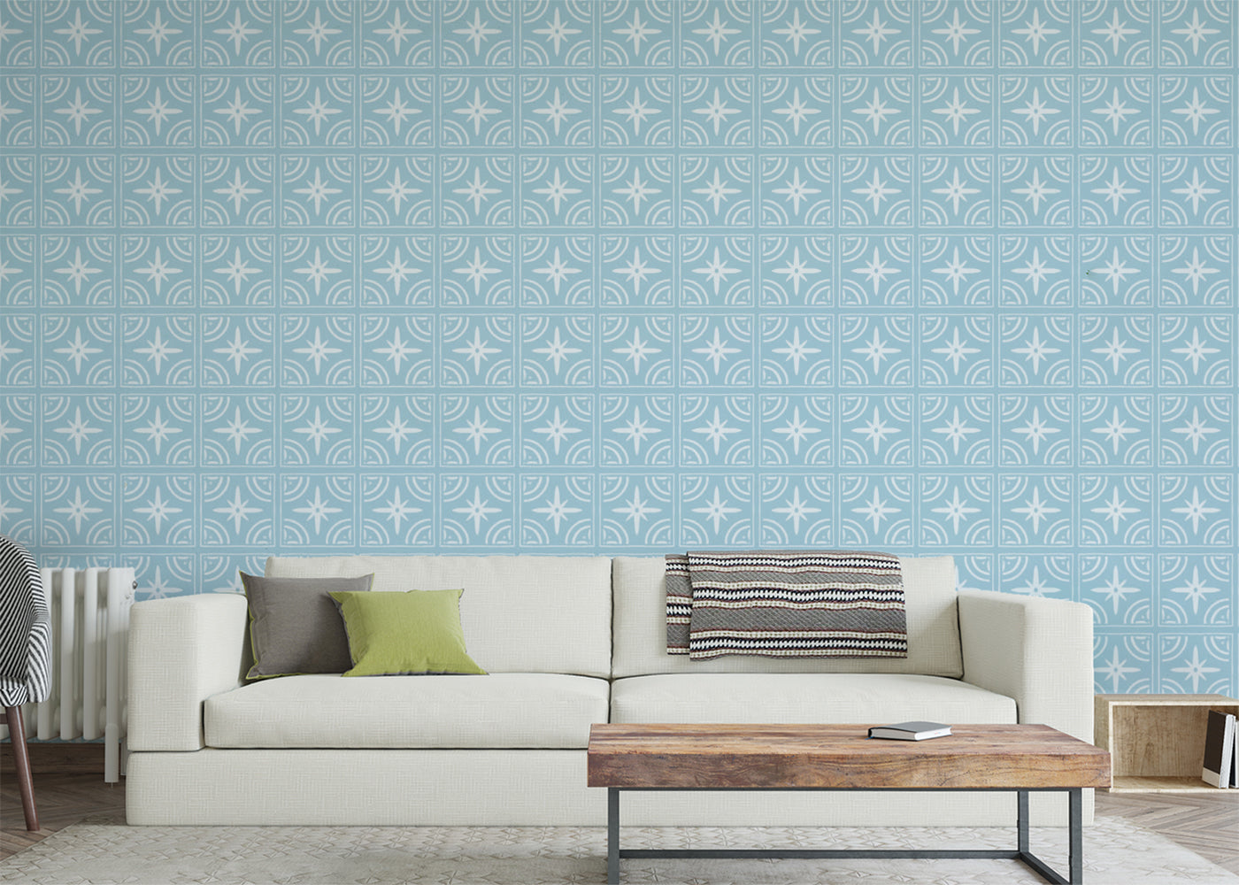Celestial Ripples Tiles - Turquoise