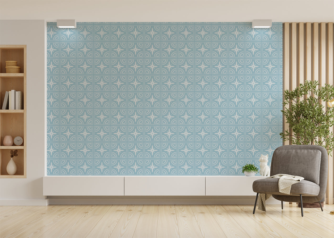 Celestial Ripples Tiles - Turquoise