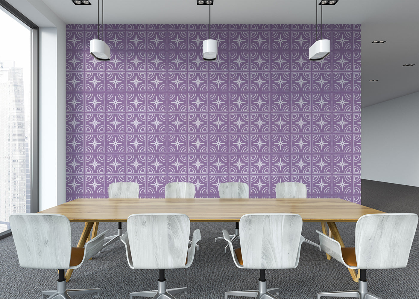 Celestial Ripples Tiles - Purple