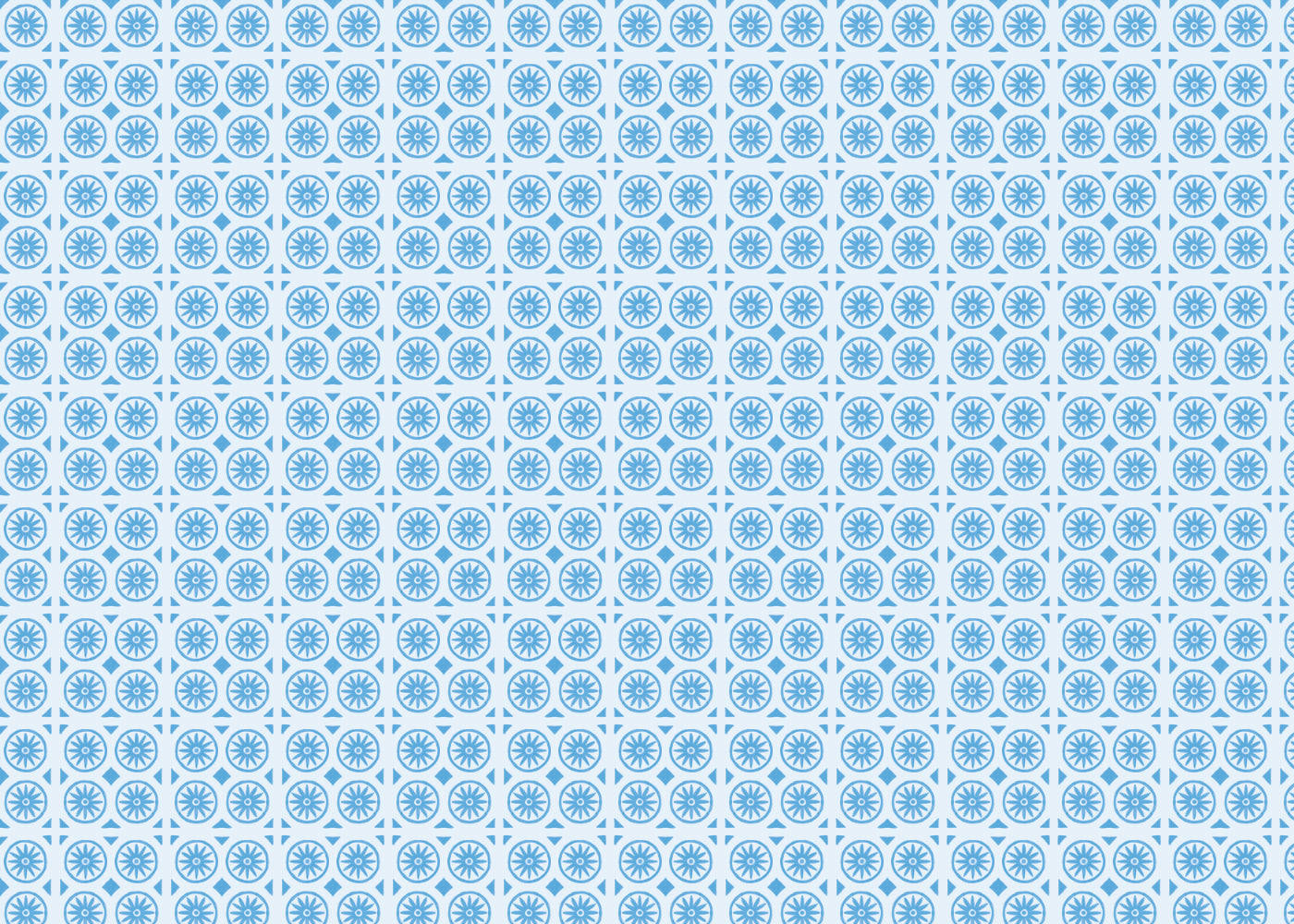 Sunwheel Majesty Tiles - Blue - Sample