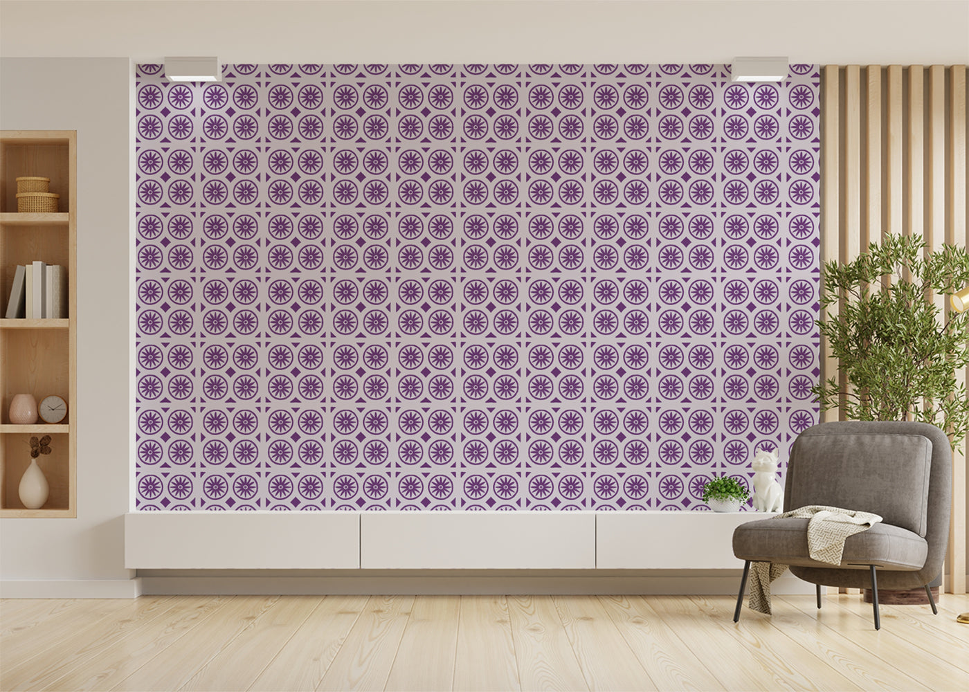 Sunwheel Majesty Tiles - Purple