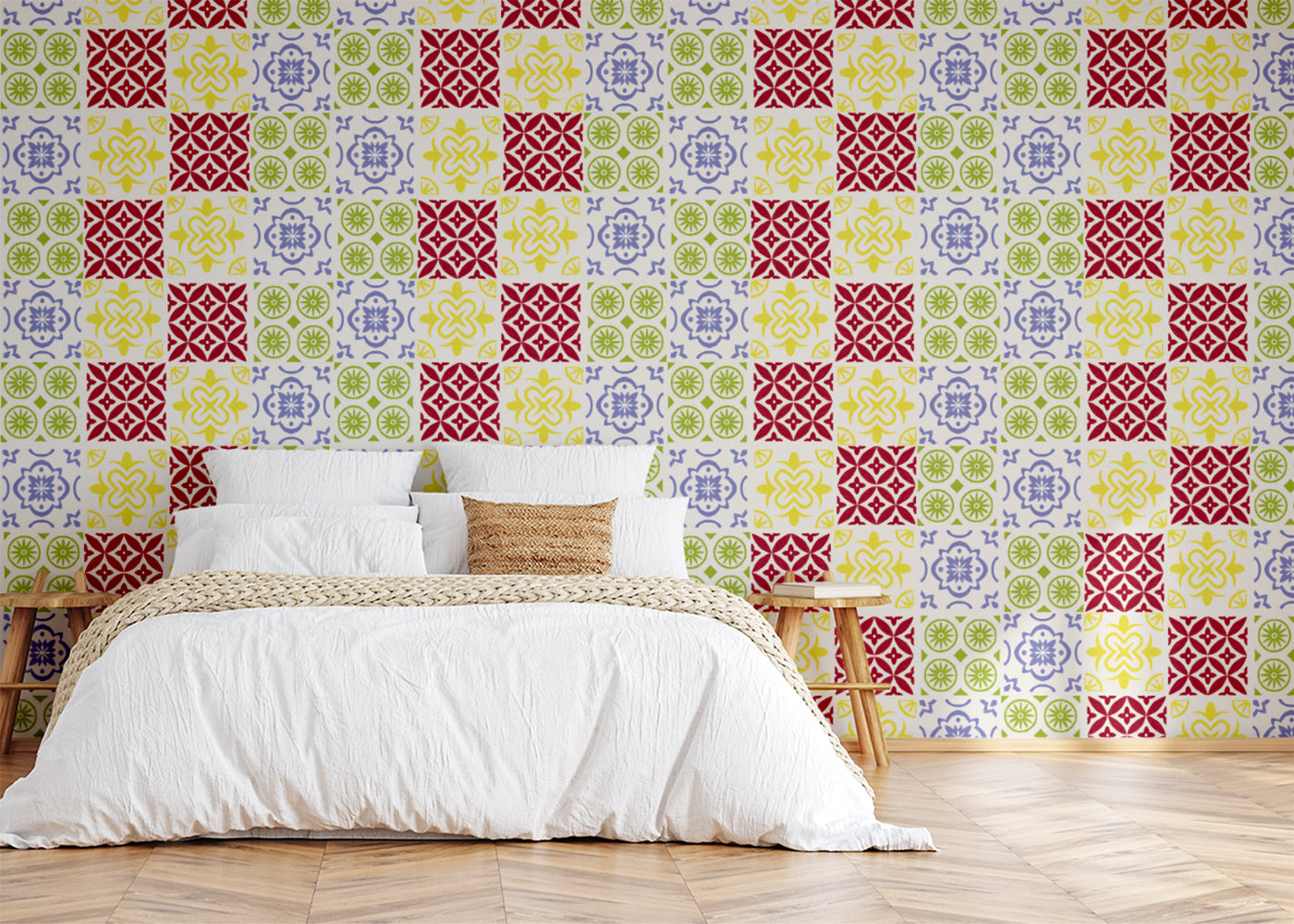 Patchwork Elegance Tiles - Primary