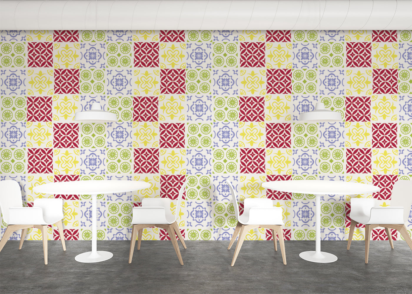 Patchwork Elegance Tiles - Primary