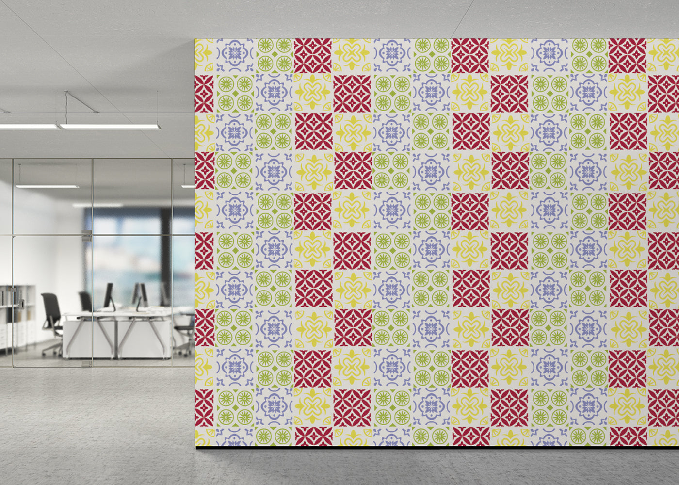 Patchwork Elegance Tiles - Primary