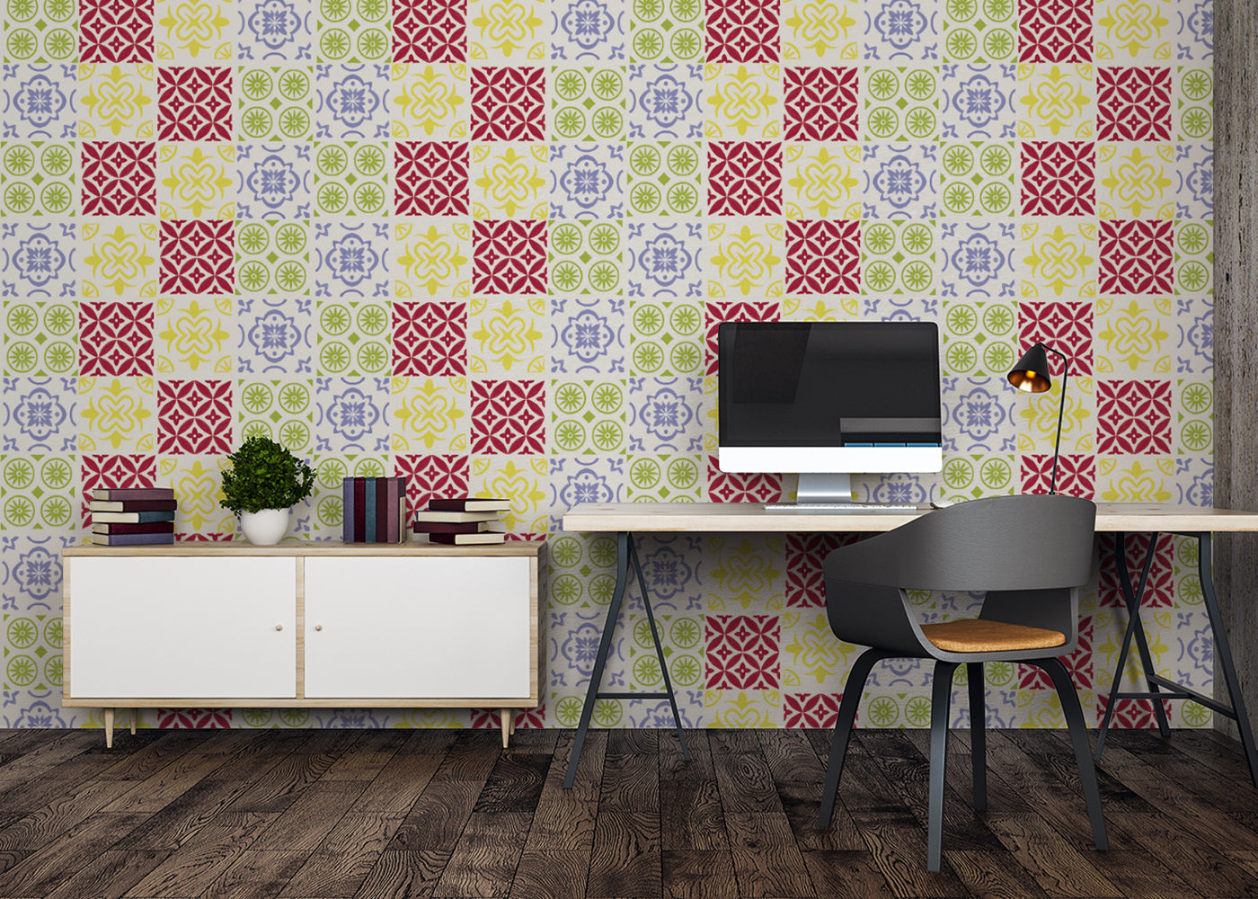 Patchwork Elegance Tiles - Primary
