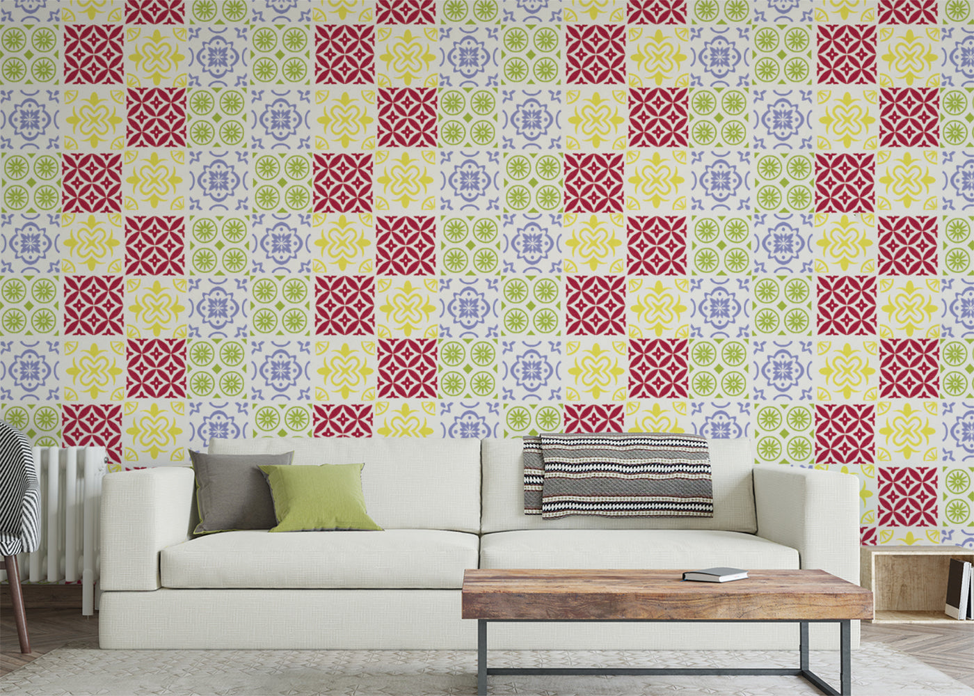 Patchwork Elegance Tiles - Primary