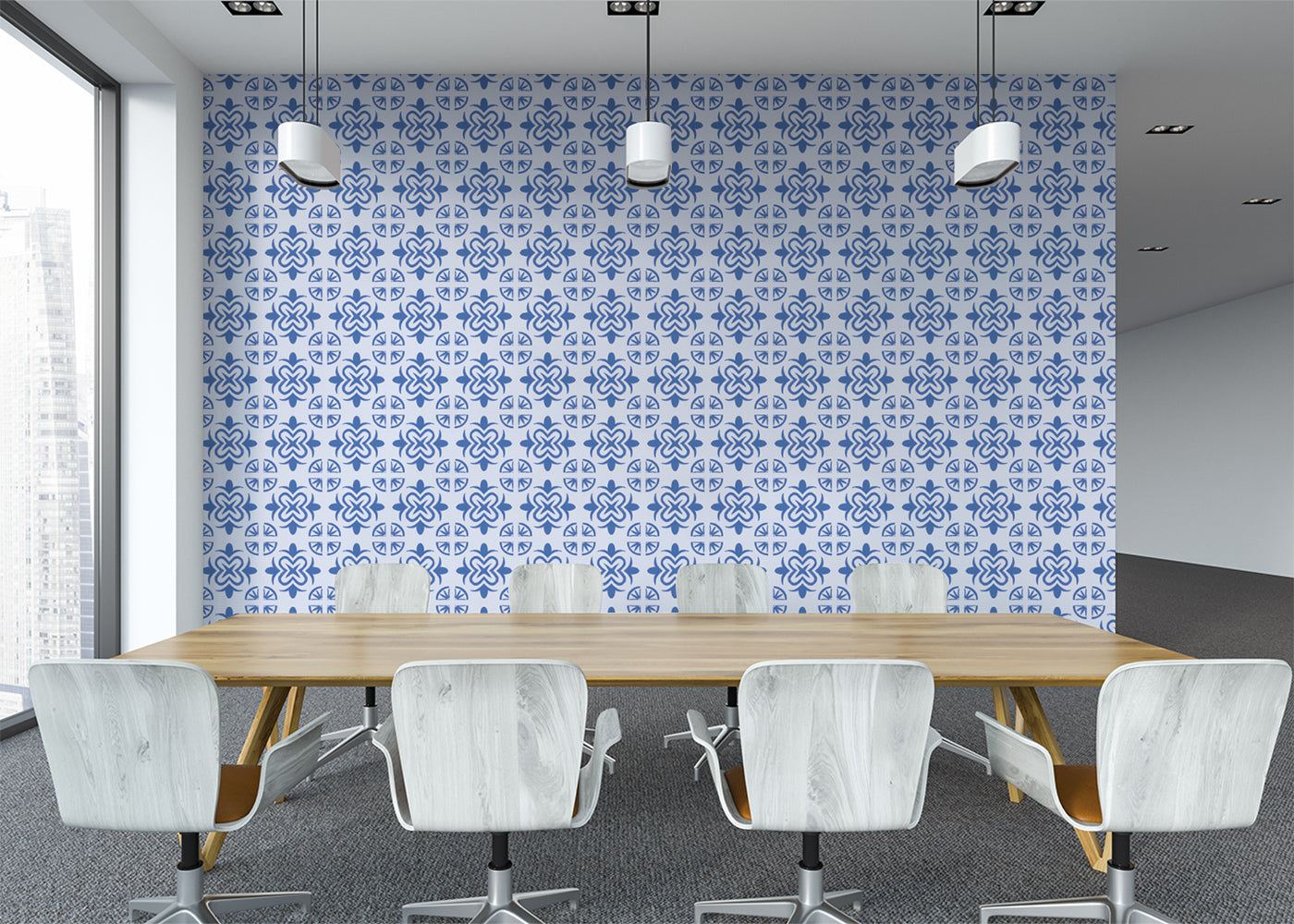 Mandala Flair Tiles - Blue