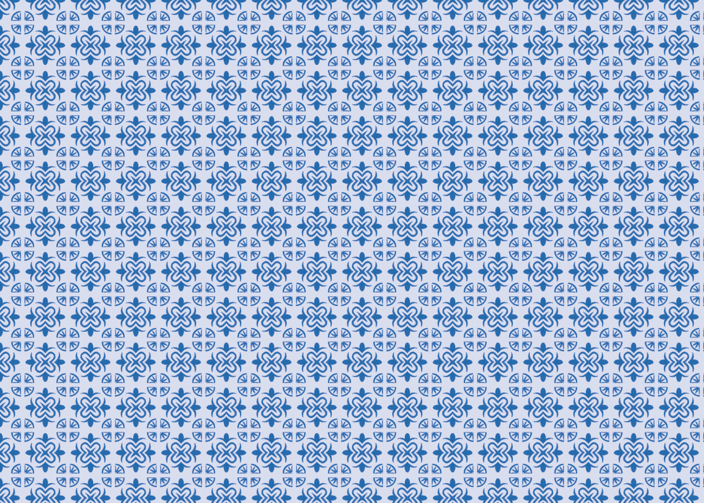 Mandala Flair Tiles - Blue - Sample